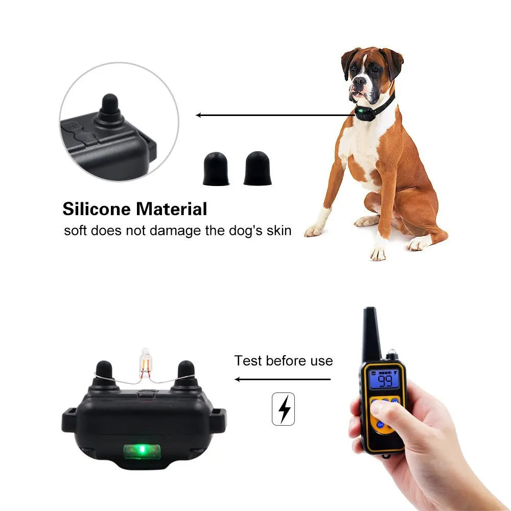 Dogsy™ Electric Dog Training Collar Shock Remote Control Waterproof Rechargeable